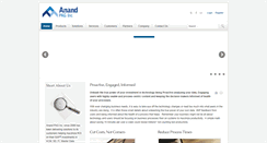 Desktop Screenshot of anand-pag.com